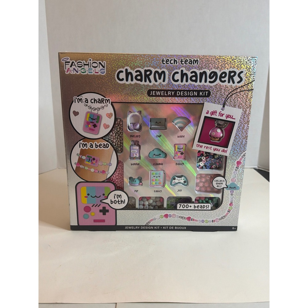 Fashion Angels Tech Team Charm Changers Jewelry Design Kit 700+ Beads New